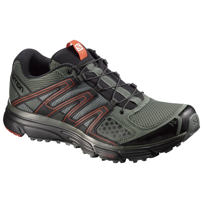 Salomon Singapore Mens Trail Running Shoes - X-MISSION 3 Olive/Black | 90658-RZFY